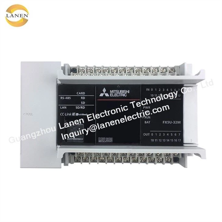 Mitsubishi PLS-kontroller MELSEC IQ-F Series 16 Transistor-utganger CPU-enhet FX5U-32MT/ES